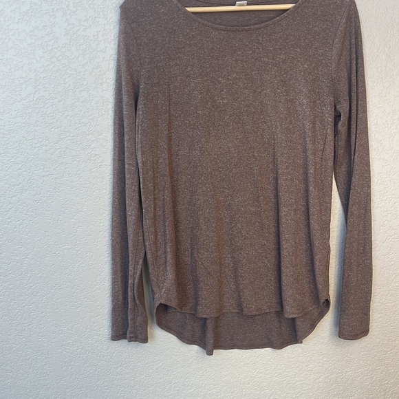 Old Navy Long Sleeve Shirt Brown Size Medium - Picture 4 of 9